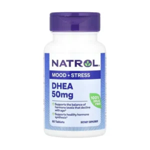 Natrol, dehydroepiandrosterone, 50 mg, 60 tablets