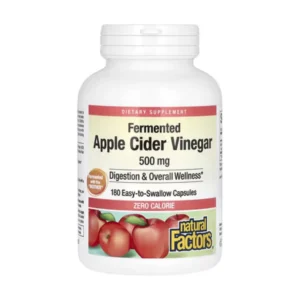Natural Factors, Apple Cider Vinegar, 500mg, 180 capsules