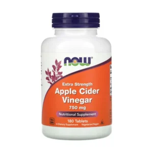NOW Foods, Apple Cider Vinegar, Extra Strength and Concentration, 750 mg, 180 tablets
