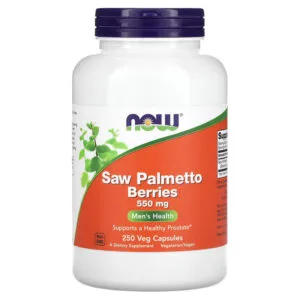 Now Foods, Saw Palmetto Fruits, 550mg, 250 Vegetarian Capsules