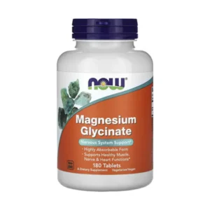 NOW Foods, Magnesium Glycinate, 200 mg, 180 tablets (100 mg per tablet)