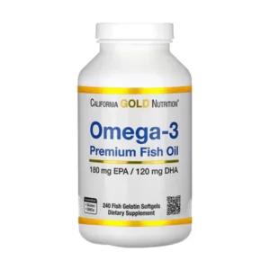 California Gold Nutrition, Omega-3, Premium Fish Oil, 240 Fish Gelatin Softgels