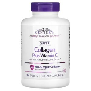 21 Sentry, Super Collagen with Vitamin C, 180 tablets