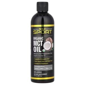 California Gold Nutrition, Sports Products Group, Organic Medium Chain Triglyceride (MCT) Oil, Unflavored, 12 fl oz (355 ml)