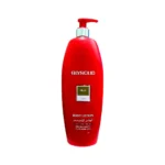 Red bottle of Glysolid Musk Body Lotion