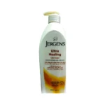 Full-sized bottle of Jergens Ultra Healing Lotion.