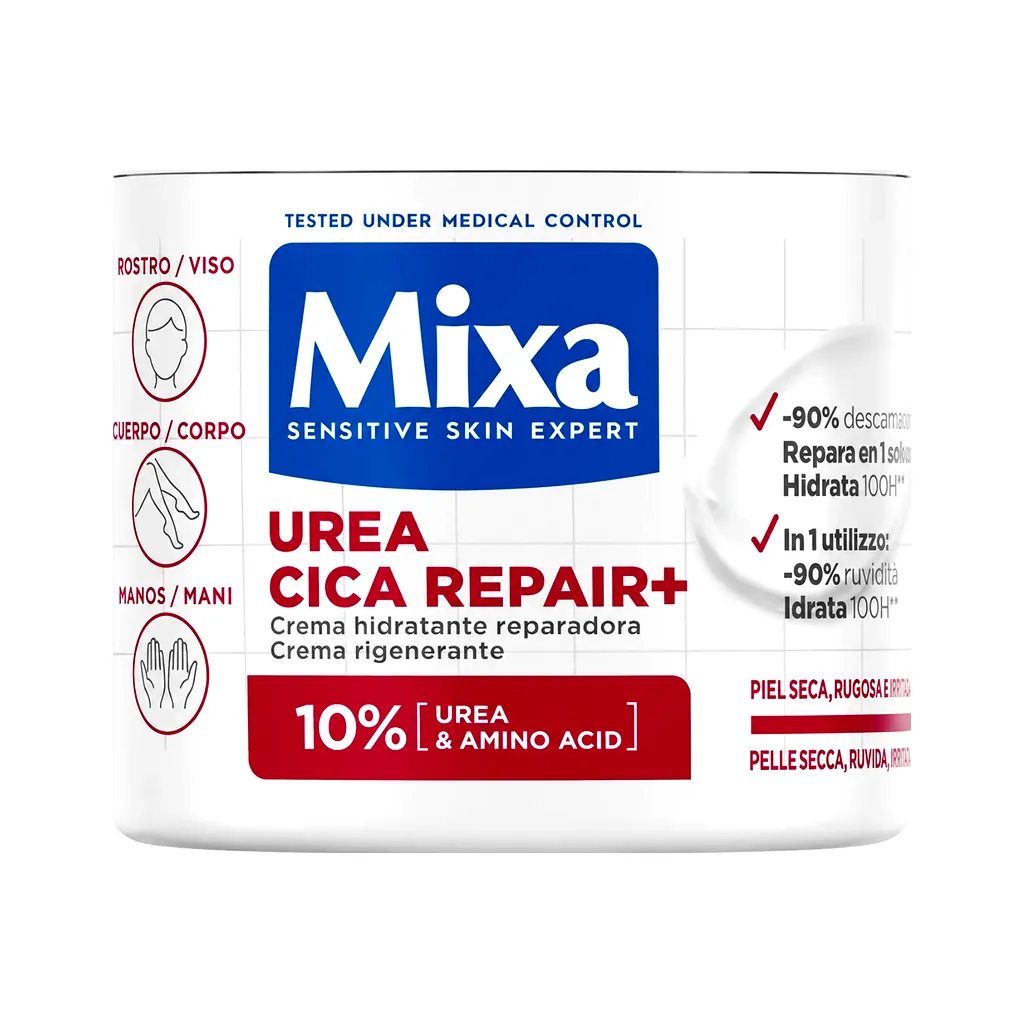 كريم ميكسا لإصلاح البشرة الجافة Mixa Urea Cica Repair Cream with 10% Urea