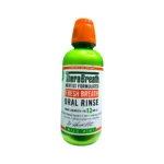 TheraBreath mild mint oral rinse bottle