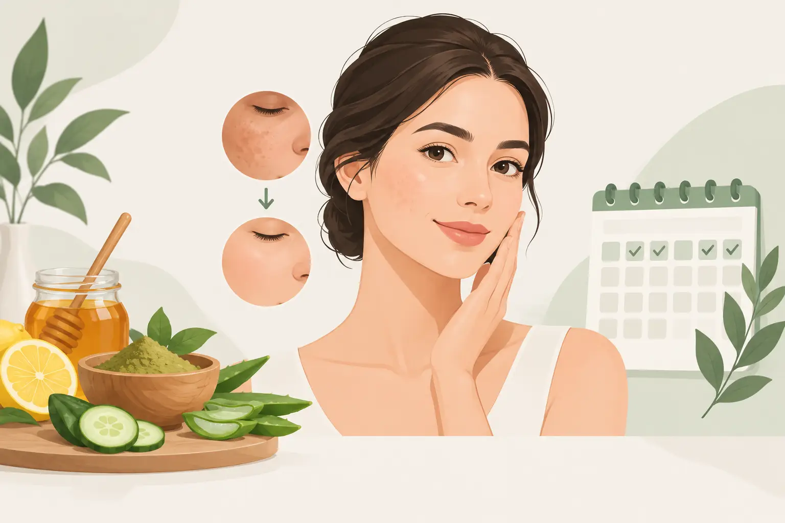 تجربة روتين طبيعي للتصبغات لمدة 8 أسابيع
